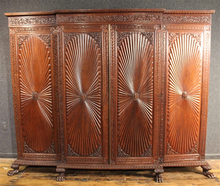 Anglo Indian Rosewood Wardrobe