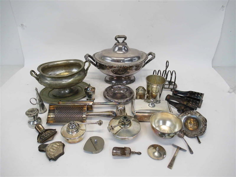 Group of Assorted Silver Plated Table Articles