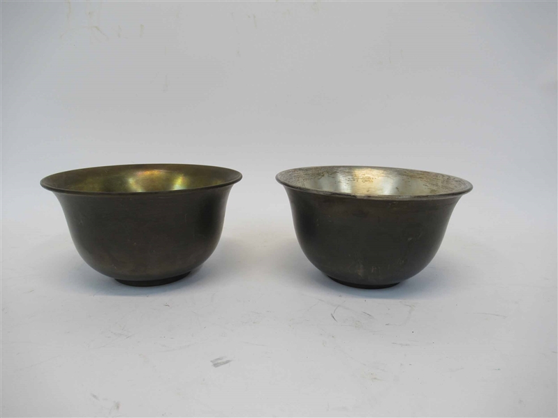 Set of Two William Lipton Metalware Bowls