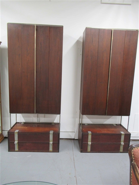 Pair of Modern Crucible Wall Cabinets