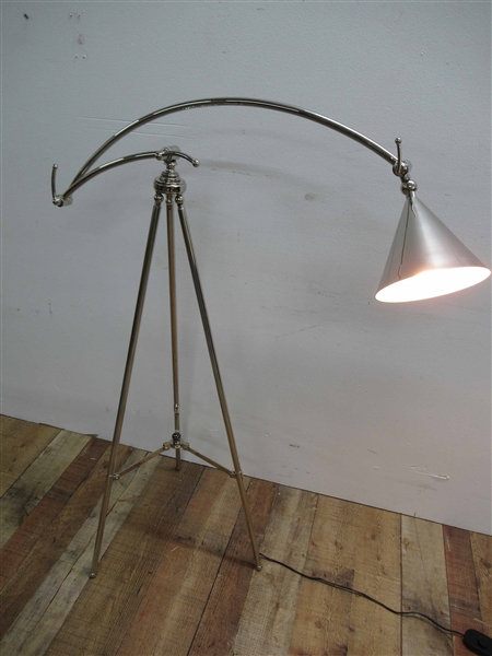 Dulruc Rossett Polished Nickel Finish Floor Lamp