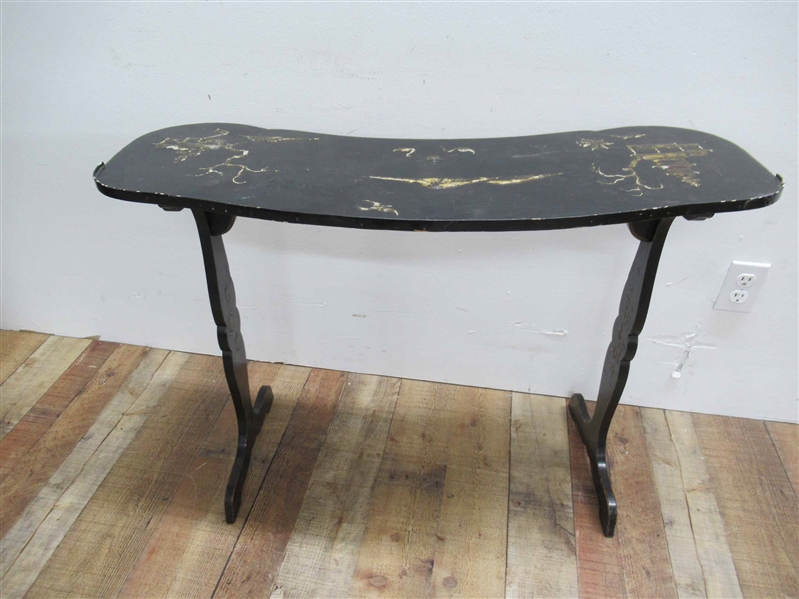 Oriental Lacquered Console Table 