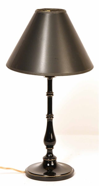 Charlotte Moss Black and Gold Candlestick Lamp