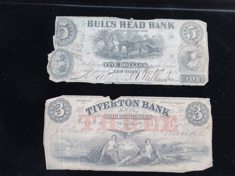 1860 Bulls Head Bank 5 Dollars