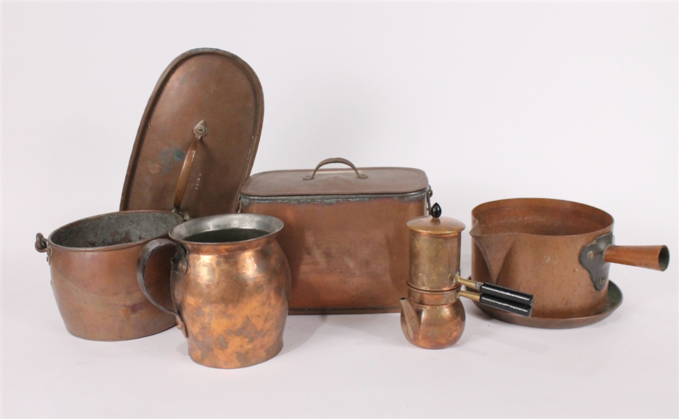 Group of Copper Articles