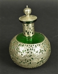 Chinese Export Silver Mounted Glass Perfume