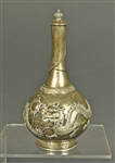 Chinese Export Silver Perfume Bottle