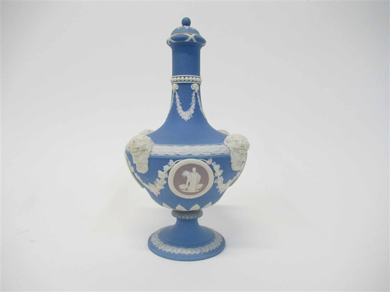 Wedgwood Light Blue Jasperware Barber Bottle