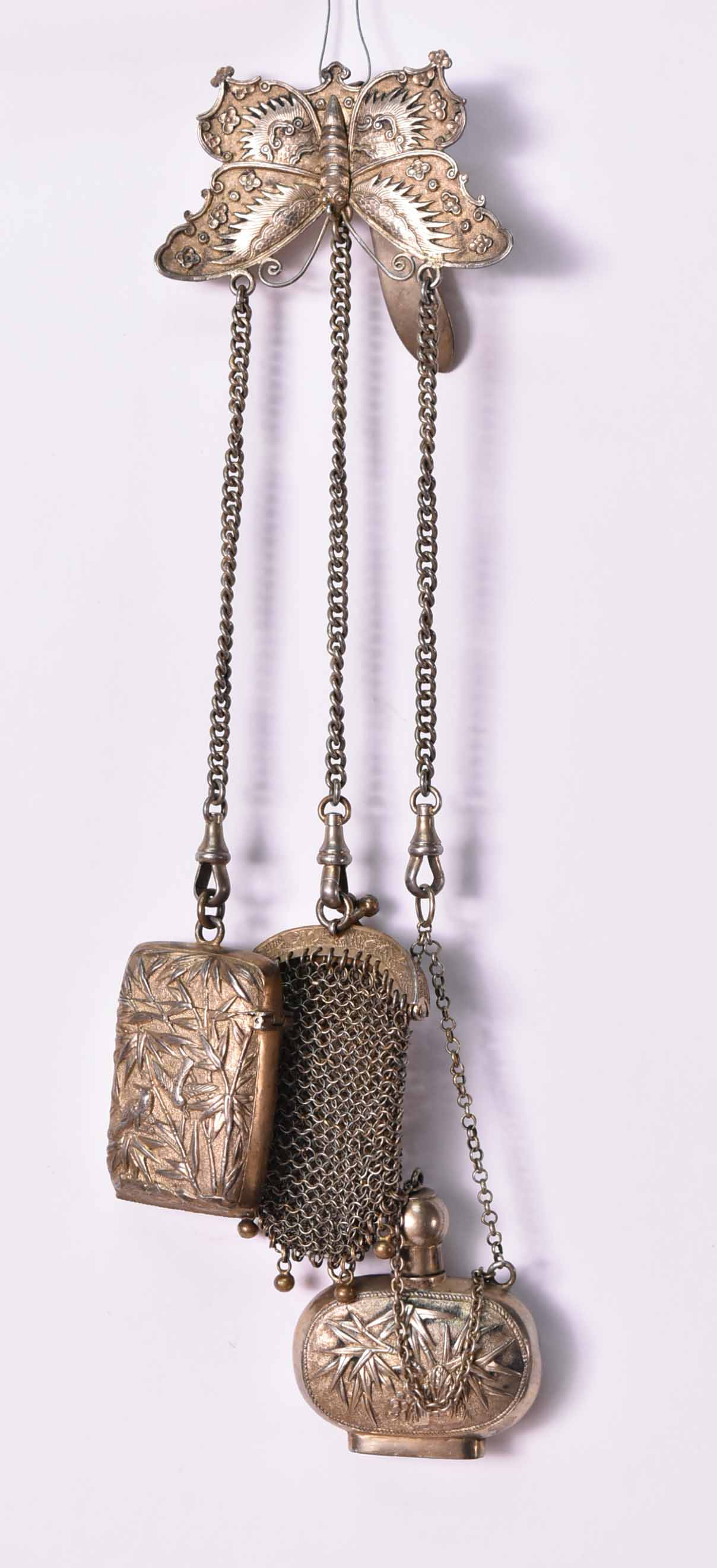 Lot Detail - Chinese Gilt Silver Chatelaine