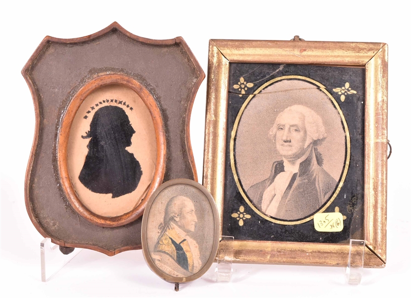 Three George Washington Miniature Portraits