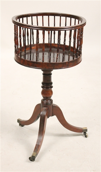 Regency Mahogany Two-Part Revolving Table