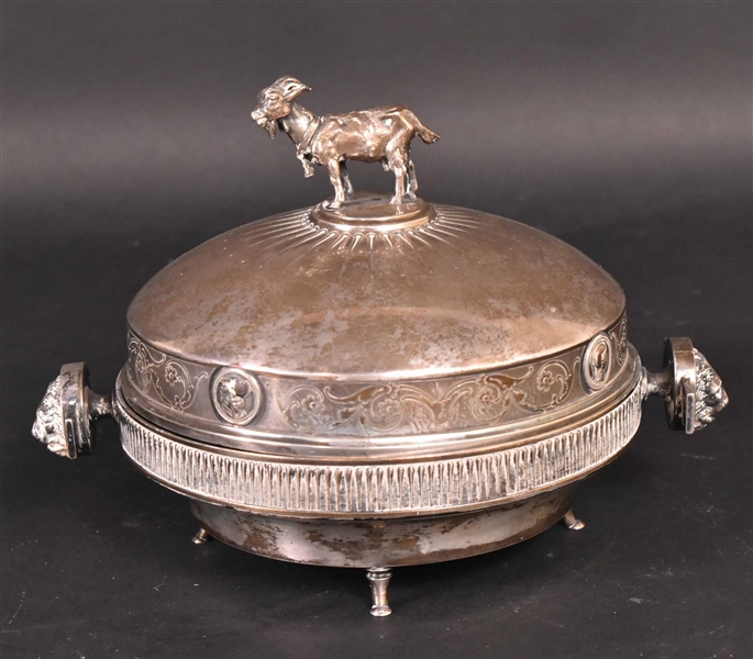 Gorham American Silver Covered Butter Dish