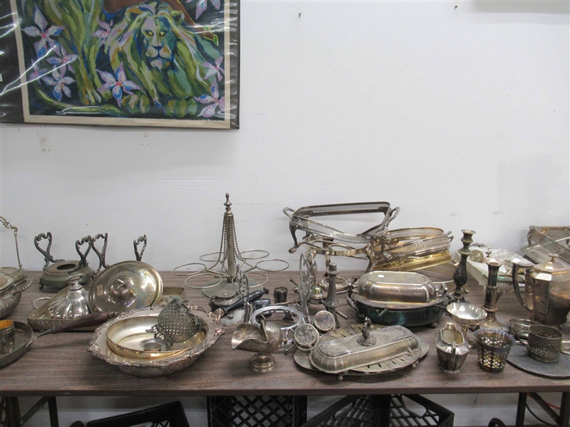 Group of Assorted Silver Plated Table Articles