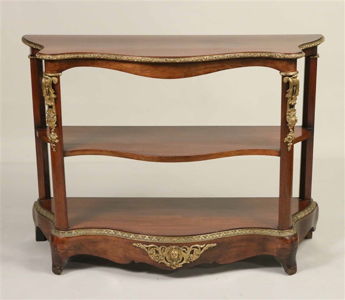 Louis XV Style Gilt Metal Mounted Mahogany Server