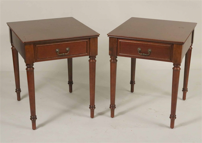 Pair of Federal Style Mahogany Side Tables