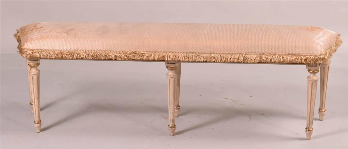 Louis XVI Style Upholstered Bench