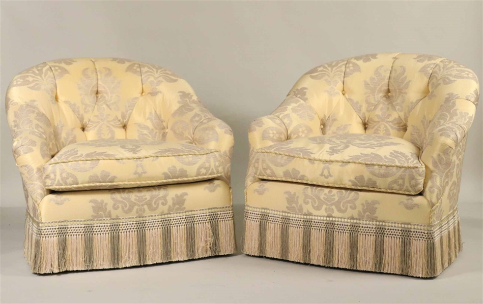 Pair of Contemporary Upholstery Club Chairs