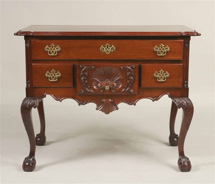 Chippendale Style Mahogany Lowboy