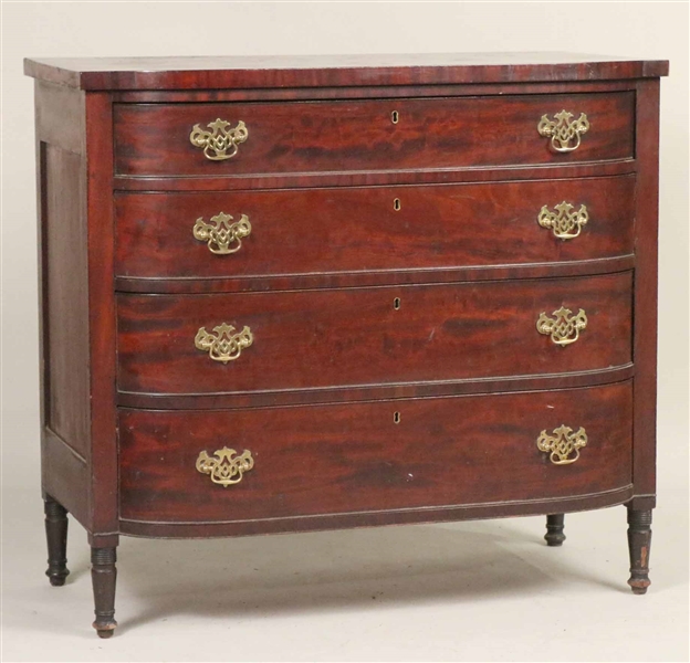 Regency Mahogany Bowfront Chest of Drawers