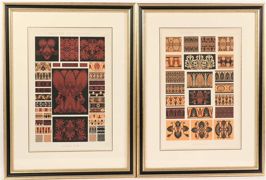 Two Prints "The Grammar of Ornament"