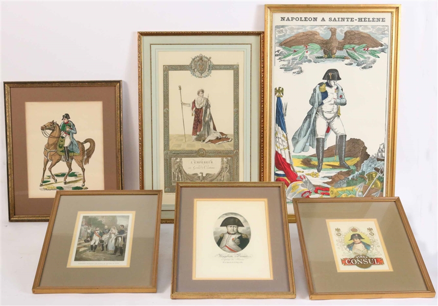 Six Prints of Napoleon Bonaparte