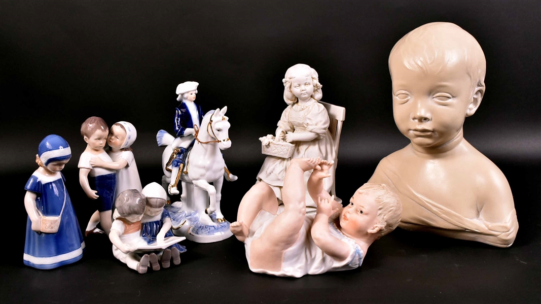 Three Royal Copenhagen Porcelain Figures