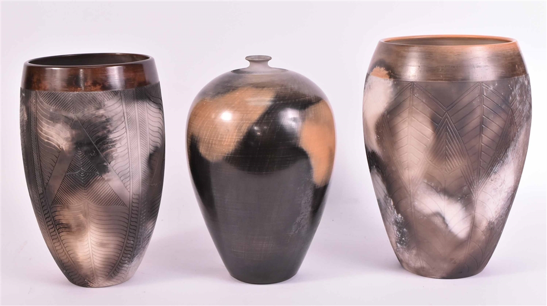 Three Art Pottery Vases