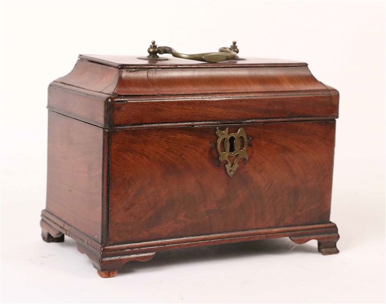 George III Mahogany Tea Caddy