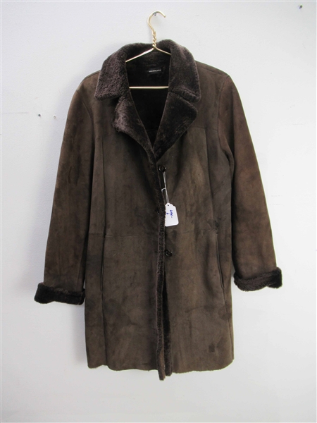 Mens Saxs Fifth Ave Shearling  Coat