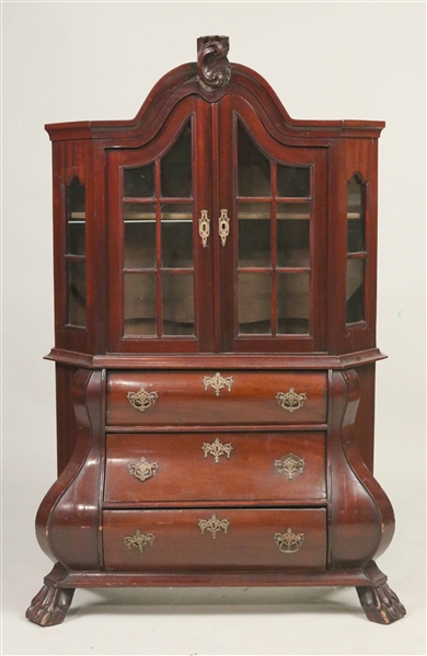 Dutch Rococo Mahogany Diminutive Cabinet