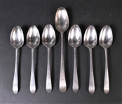 Set of Six Irish Silver Tablespoons