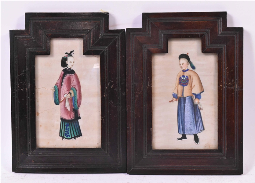 Two Chinese Paintings on Rice Paper