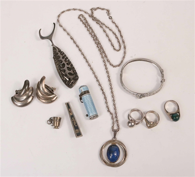 Group of Sterling Silver Jewelry Items