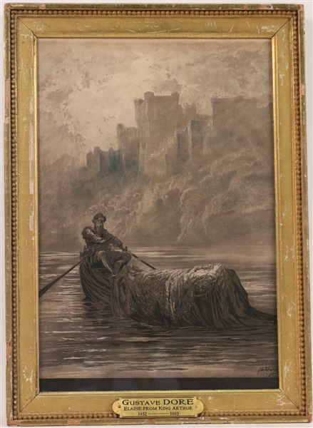 Print, Elaine from King Arthur, Gustave Dore