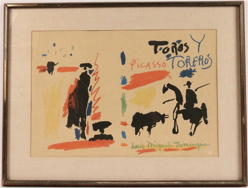 Lithograph, Toros y Toreros, Pablo Picasso 