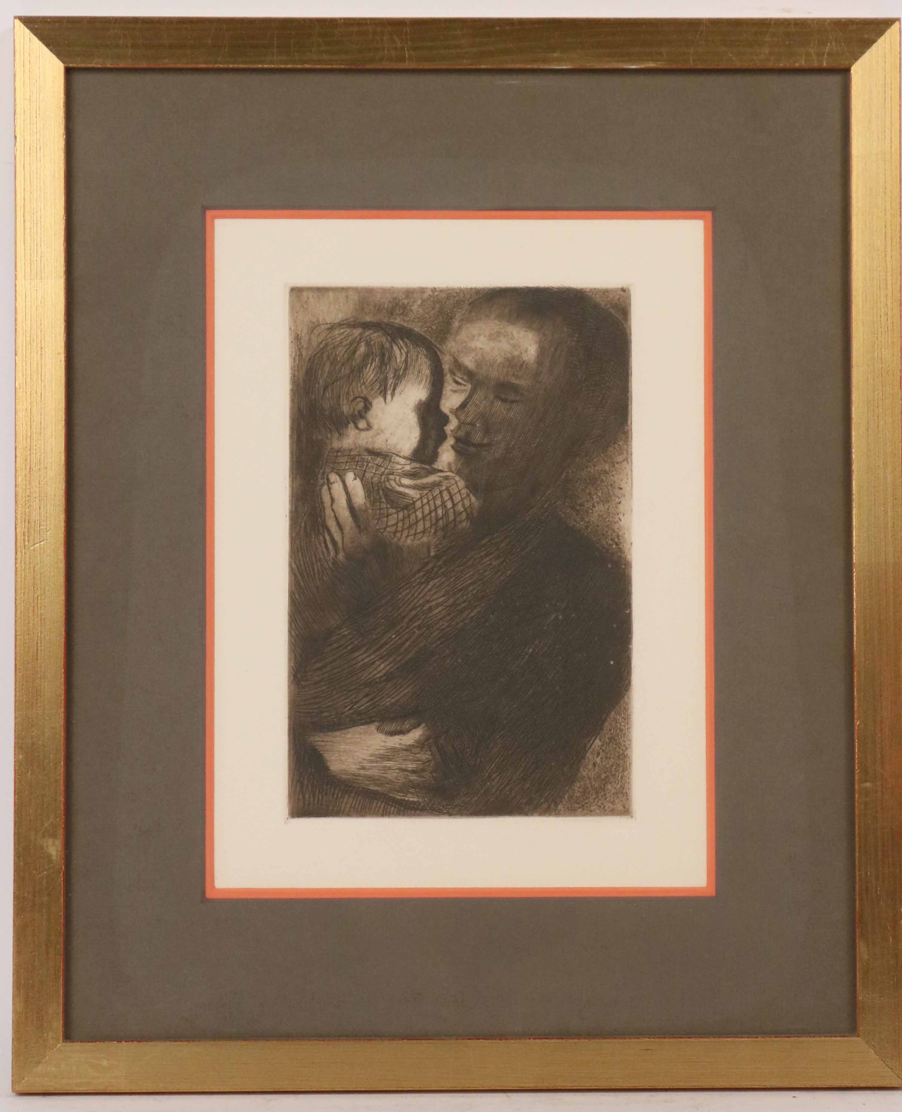 Lot Detail Etching Mother And Child Kathe Kollwitz   121312A Lg 