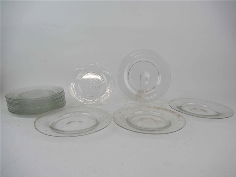 Group of Etched Glass Plates