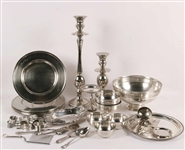 Five Sterling Handled Servicing Pieces 