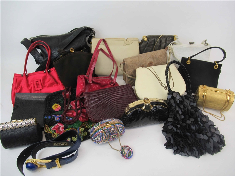 A Group of Assorted Ladies Purses and Bags