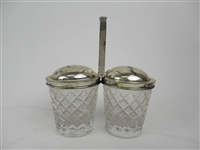 Cartier Sterling Silver Double Jam Server