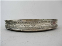 Antique Irish Silver Reticulated Serving Tray