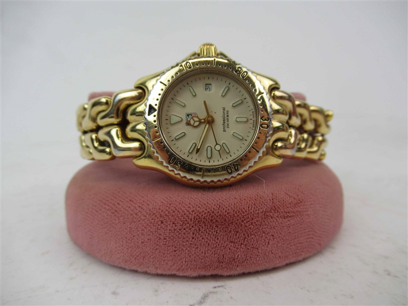 Ladies Gold Tone Tag Heuer Professional Watch