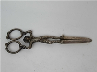 Pair of Victorian Sterling Silver Grape Scissors 
