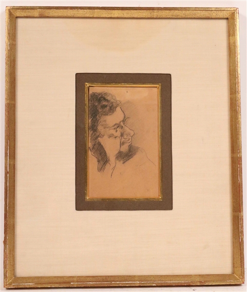 Henri de Toulouse-Lautrec, Pencil, Self-Portrait