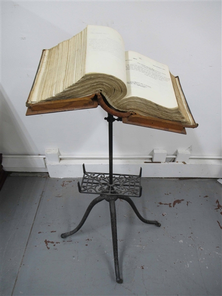 Antique Victorian Oak Dictionary Stand 