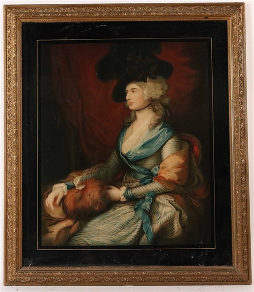 Eglomise-Framed Print Sarah Siddons 