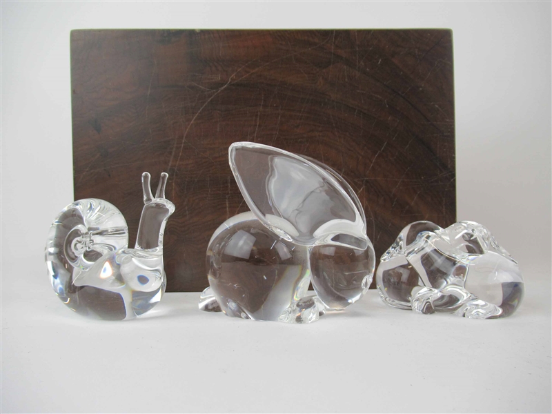 Group of Assorted Steuben Crystal Paperweight 