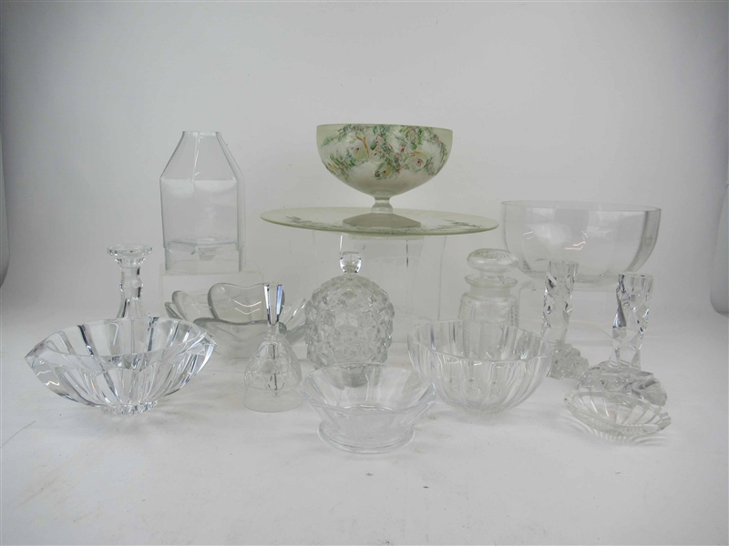 Group of Assorted Crystal & Glass Table Articles