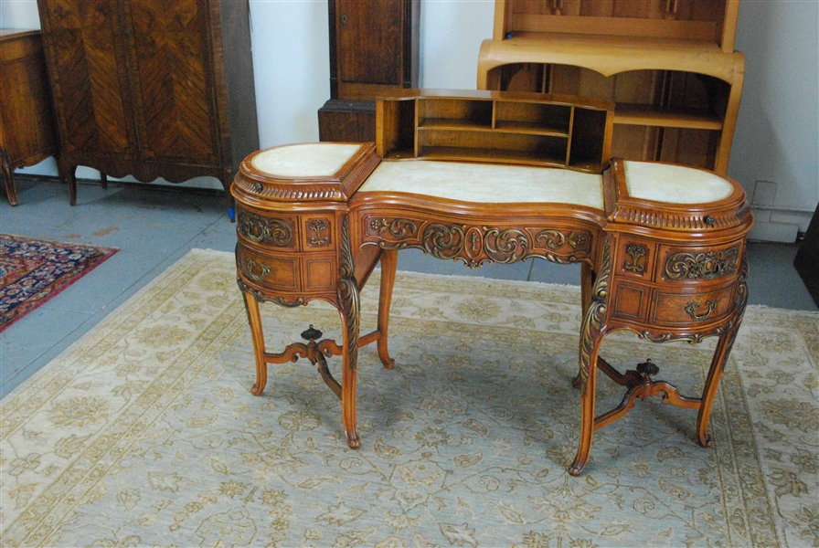 Louis XV Style Carved Writing Desk