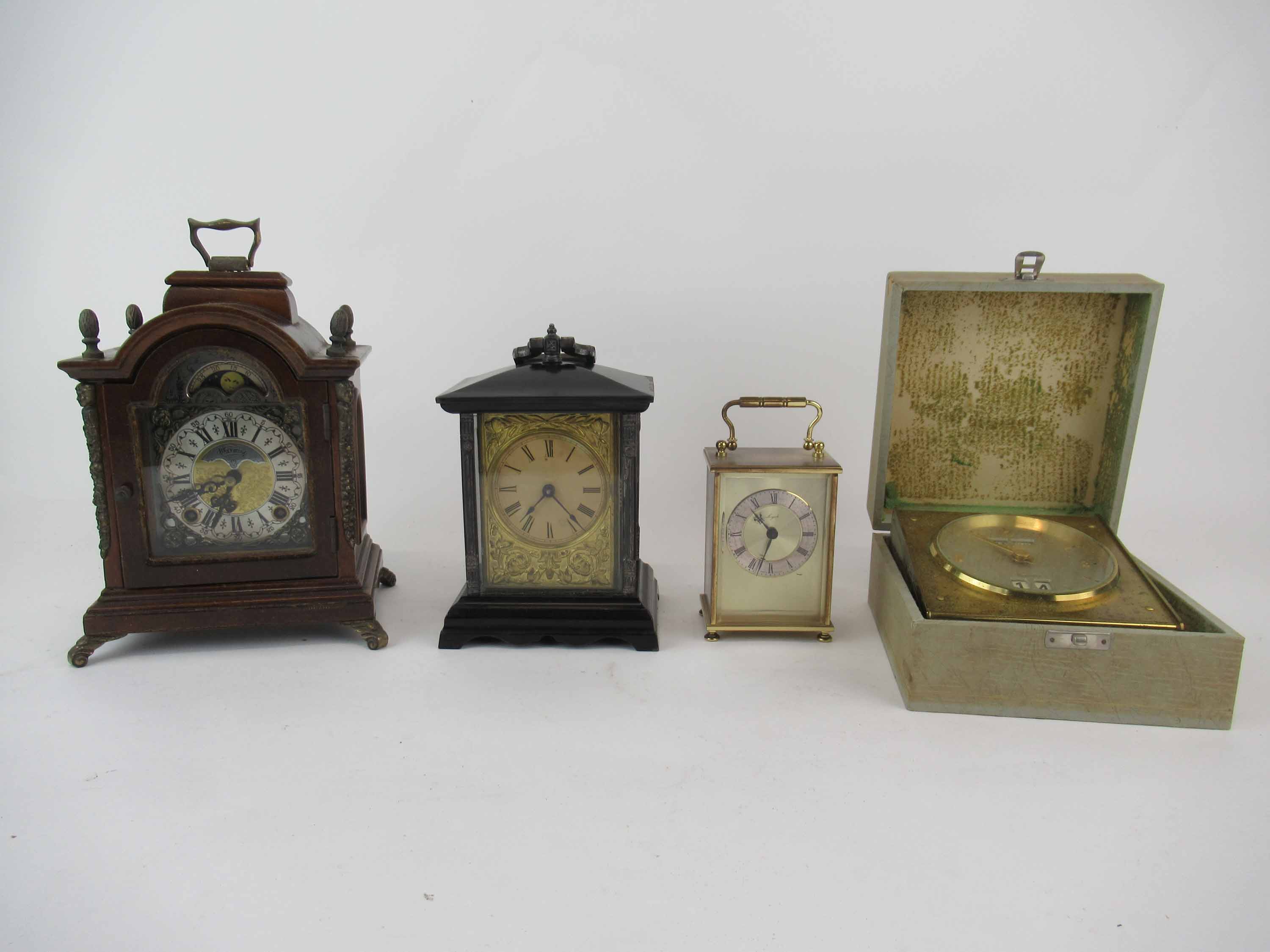 Lot Detail - Dutch Warmink Wuba Moon Dial Mantel Clock